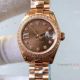 Rolex Datejust Ladies 26mm Copy Watch 18K Rose Gold Brown Dial New Upgraded (4)_th.jpg